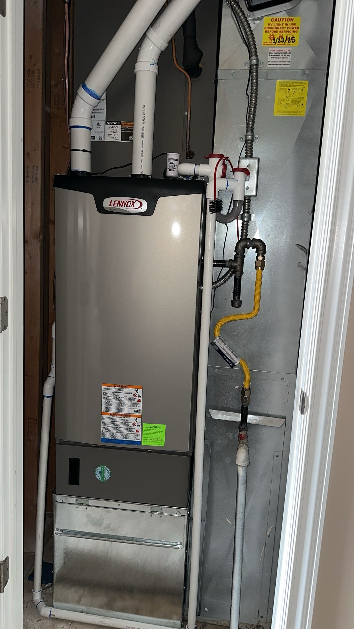 Lennox furnace install